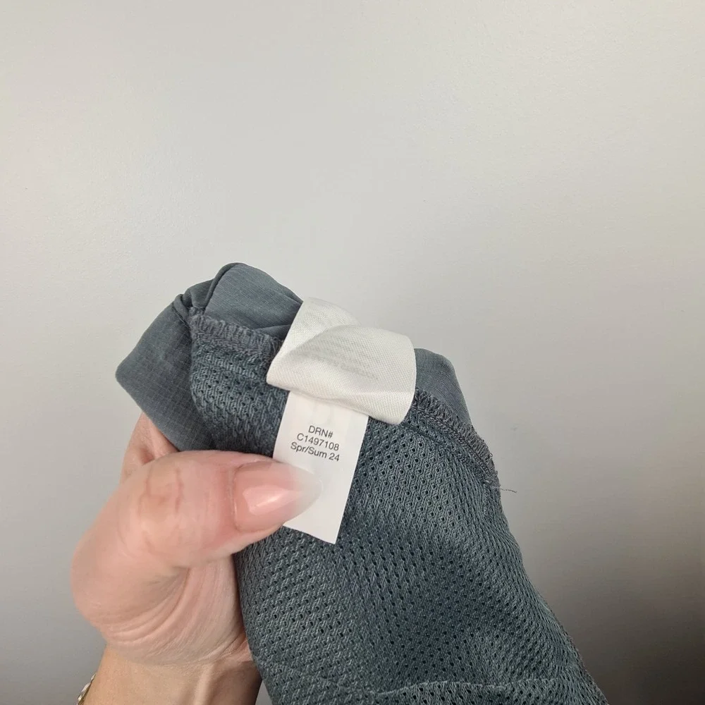 Eddie Bauer Womens Size 16 Ripstop Crop Pants Cargo Pocket‎ Gray Ruching Hiking